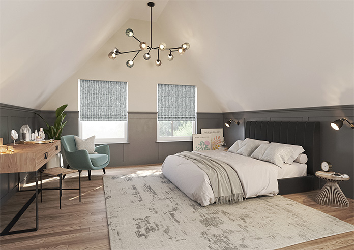 Urbanite, Frosted Steel - Twist&Fit Roman Blind - Image 6